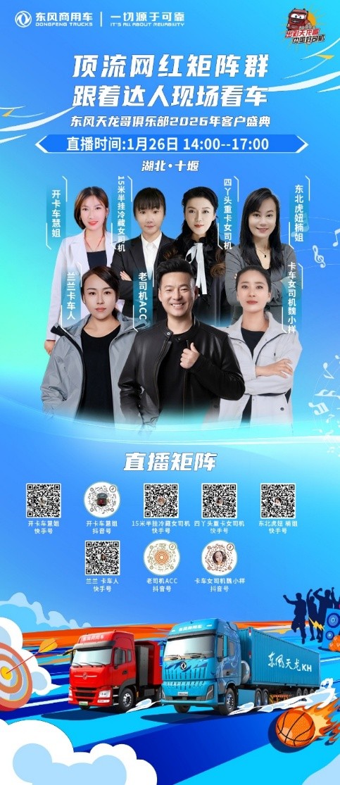 400卡友已抵十堰！东风商用车2026年天龙哥客户盛典即将启幕 