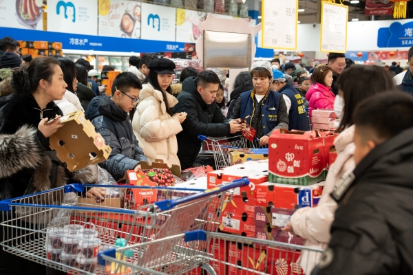 年货节车厘子销售增长超300% 麦德龙“车厘子痛城”亮相冰城 