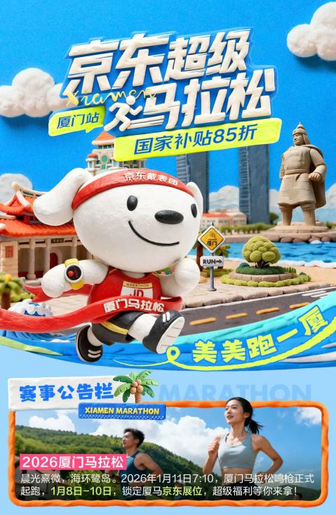 京东厦马“戴表团”集结 智能装备全程助跑 万元数码礼包等你赢 