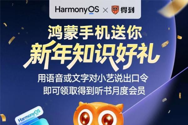 罗振宇跨年演讲彩蛋上线！对小艺说“时间的朋友新年祝福”，鸿蒙用户免费领得到听书月卡