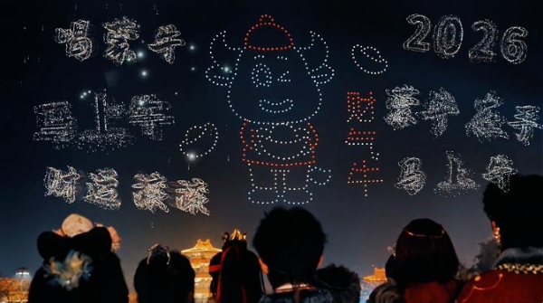 清明上河园花灯点亮夜空，蒙牛诚意奉上“马上牛”马年祝福 