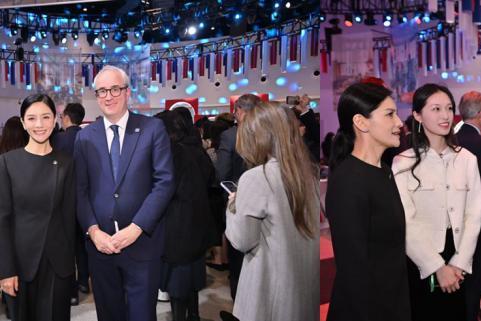 胡可作为演艺界代表受邀出席英国首相访华招待会，助力中英电商合作 