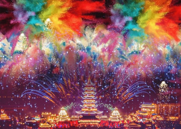 欢聚方特潮玩新春 花灯国潮点亮年味 