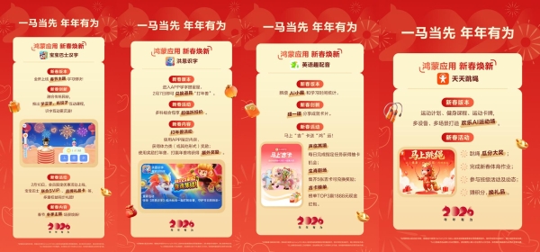 年味儿已装进鸿蒙手机！数千款鸿蒙应用新春焕新，用它全搞定 