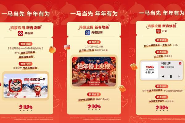 年味儿已装进鸿蒙手机！数千款鸿蒙应用新春焕新，用它全搞定 