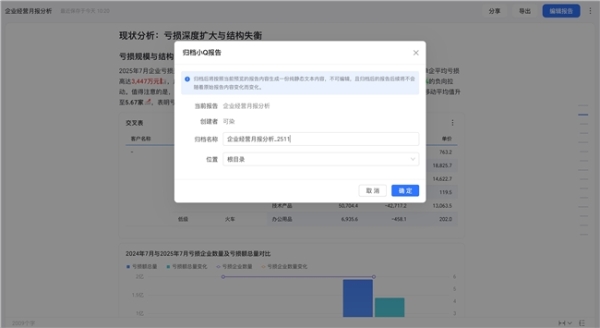 瓴羊Quick BI V6.1智能小Q深度进化，超级数据分析师如何更好用？ 