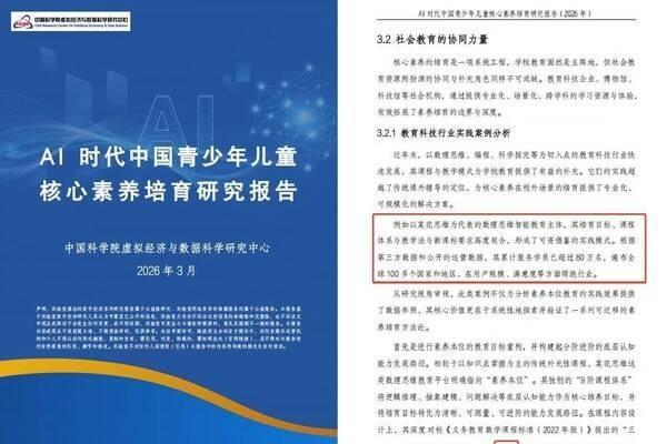 AI时代数理思维不可替代 中科院报告将火花思维写入实践案例 