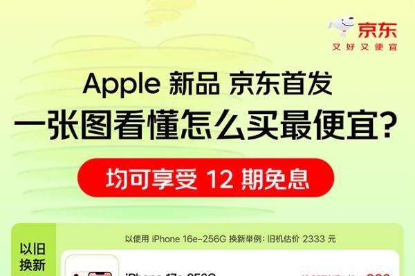 京东Apple新品开售享多重补贴 MacBook Neo低至2899元起 
