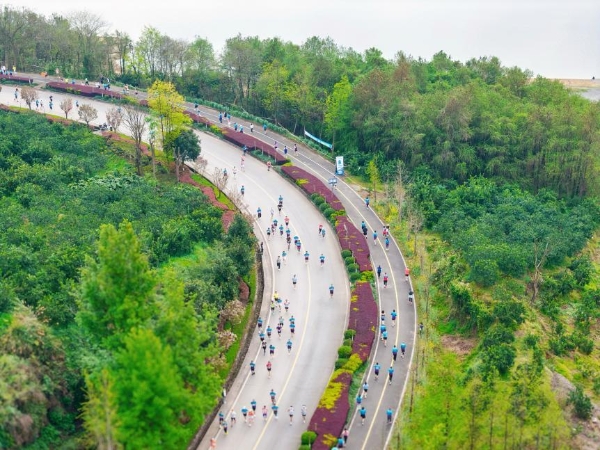 百斤寿湖红橙送冠军！2026重庆长寿湖半程马拉松燃情起跑，“橙”意十足！ 