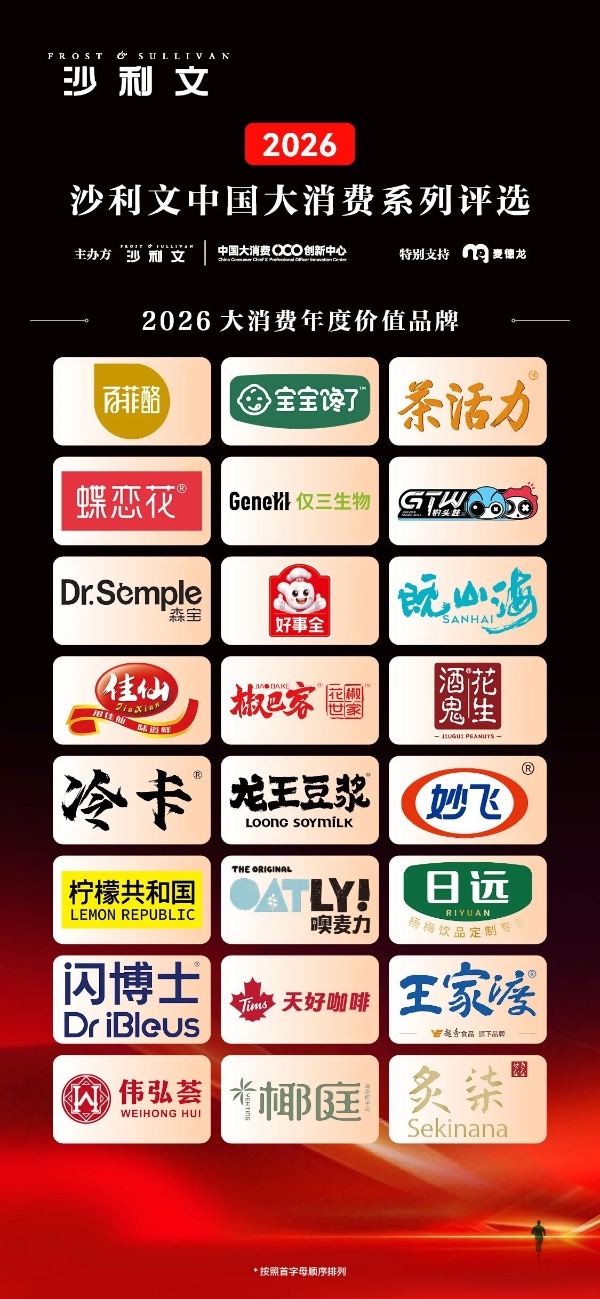 宝宝馋了再获国际权威认可！荣膺沙利文“2026大消费年度价值品牌” 