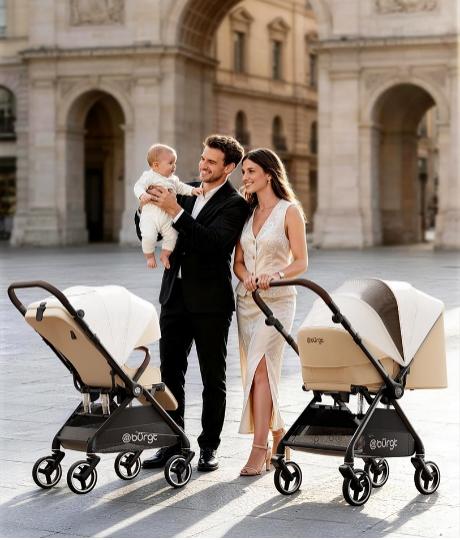 液压避震婴儿推车再出新品，睡篮+座兜一体结构性价比拉满 