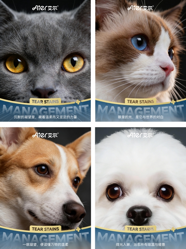 艾尔宠粮眼周管理鲜肉主粮上新|鲜肉基底+天然植萃，宠物的天然眼周焕亮套餐 
