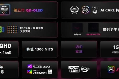 超越速度与画质边界：微星MPG 341CQR QD-OLED X36流光显示器解读 