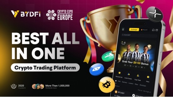 BYDFi 获评 Crypto Expo Europe 最佳一体化加密交易平台 