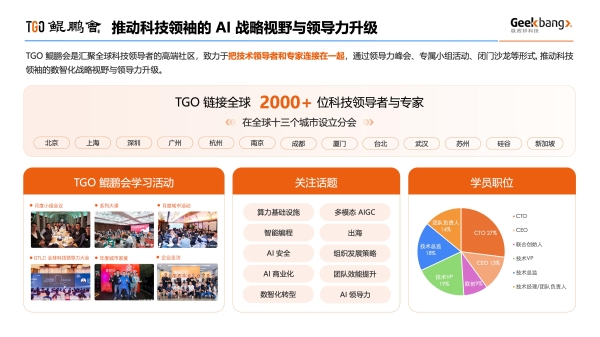 TGO 鲲鹏会入选杭州 AI “五小凤”，科技领导者社区获官方认可 