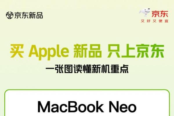 苹果史上最便宜Mac来了！京东国补叠加教育优惠低至3399元起 