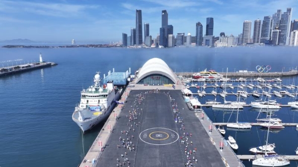 能气朗全程护航2026青岛马拉松圆满收官，心脏能量引擎助跑者燃情山海 