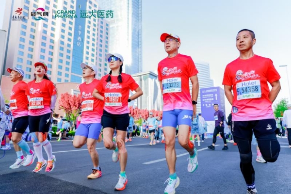 能气朗全程护航2026青岛马拉松圆满收官，心脏能量引擎助跑者燃情山海 