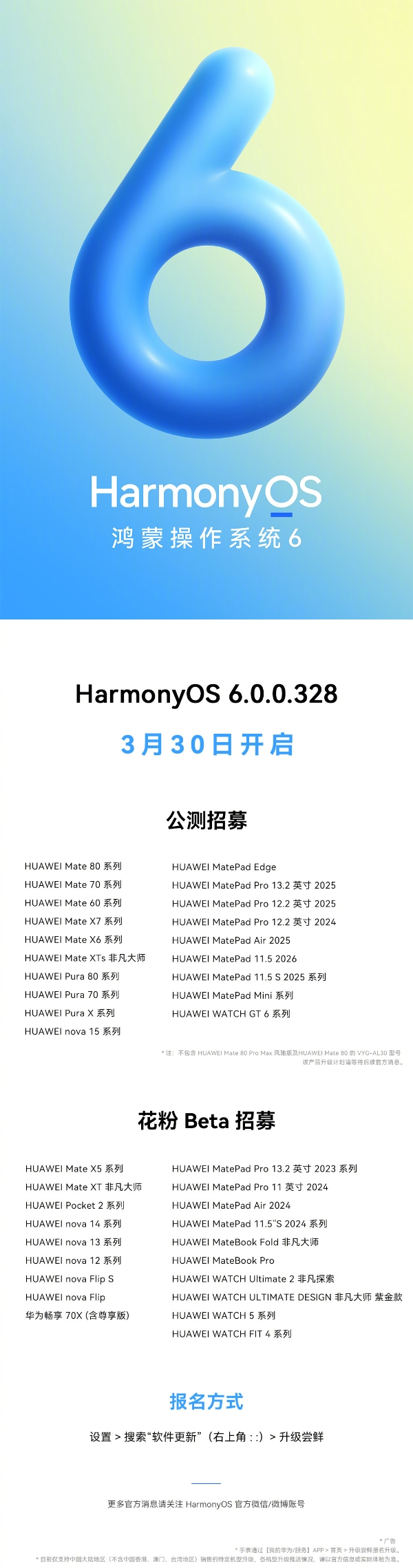 HarmonyOS 6.0.0.328重磅更新，精致、安全、智能化体验更进一步 