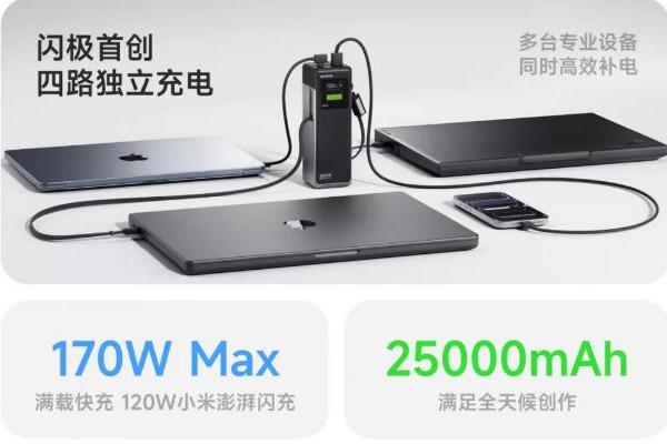 闪极170W超充站，大容量快充时代的出行新宠 