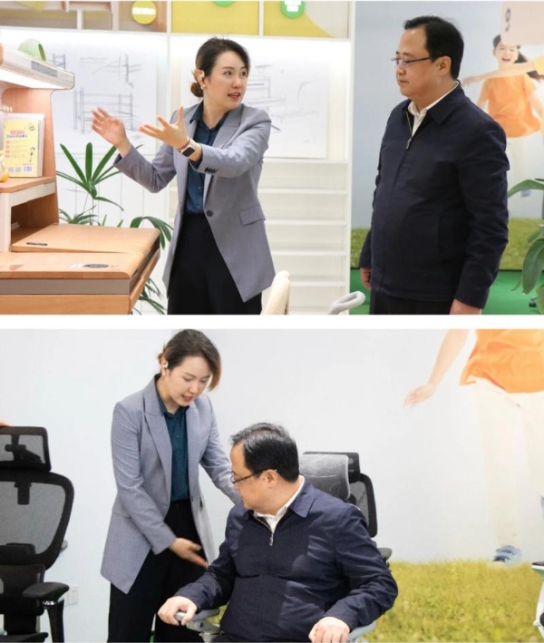 芜湖市湾沚区区委副书记、区长马荣率队走访芜湖爱果乐智能科技有限公司 