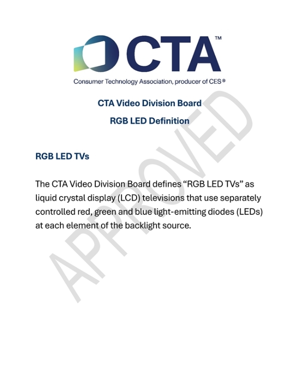 买RGB-Mini LED电视怕踩坑？国际权威机构给出标准 