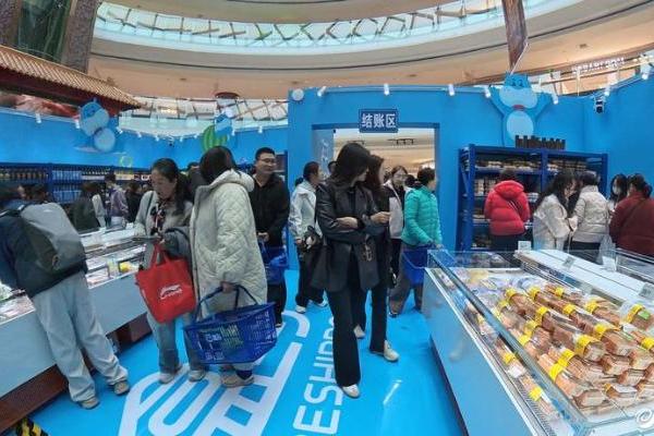 数说威海｜盒马鲜生主店未开快闪店先行，威海人的朋友圈先爆了 