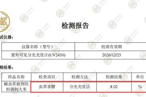 不是所有虫草主食都有专利！仙米郎获权威认证，实力出圈 