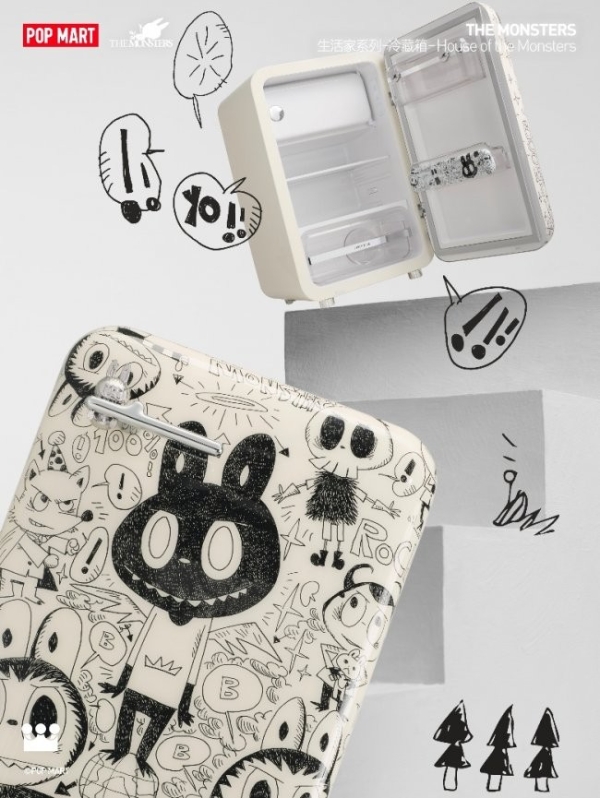 泡泡玛特THE MONSTERS生活家系列冷藏箱来了！ Home款京东全球率先发售