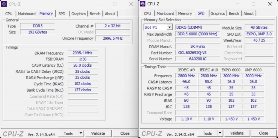 Techpowerup×ORIGIN CODE VORTEX DDR5-6000 CL26 192GB 独家评测 