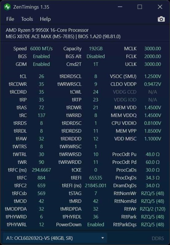 Techpowerup×ORIGIN CODE VORTEX DDR5-6000 CL26 192GB 独家评测 