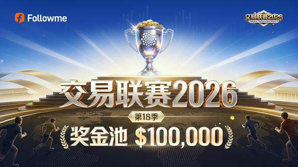Followme交易联赛2026第18季正式开赛！100,000美元奖金等你来战！ 
