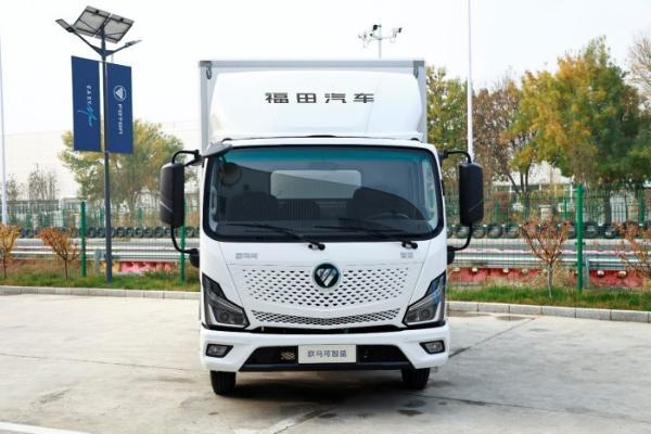 智联义乌绿动全城，38台欧马可智蓝ES1批量交付义乌快递物流大客户 