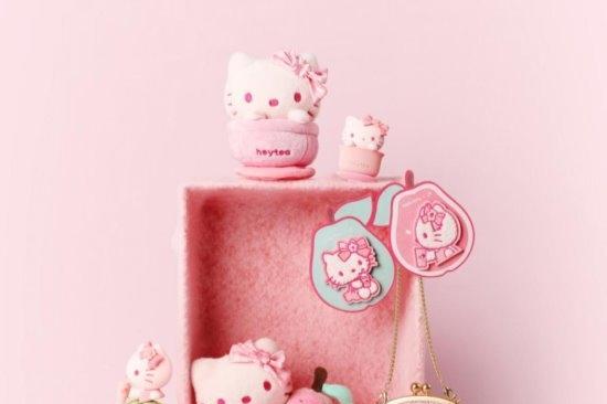 喜茶再携手Hello Kitty，推出全新芭乐粉联名定制形象 