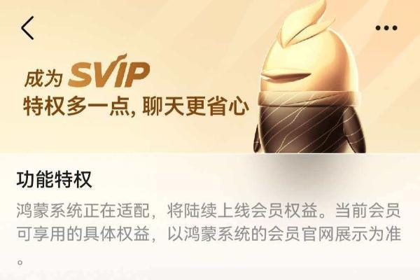 华为畅享90用户必看！鸿蒙版QQ新增钱包互通微信、会员中心和手势密码