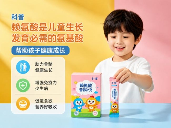 赖氨酸哪个长期吃无负担？2026十大品牌长期实测，温和养护肠胃助力孩子持续追高发育 