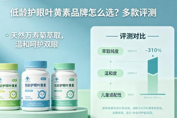低龄护眼叶黄素品牌怎么选？多款评测，天然万寿菊萃取温和呵护双眼 