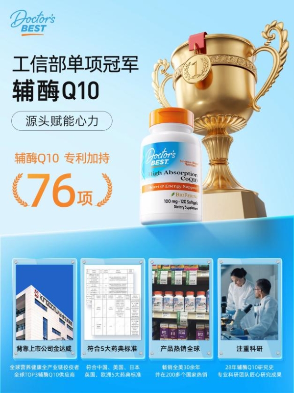 Doctor’s Best多特倍斯荣膺NHNE营养星球大赏“年度影响力品牌”，科学实力领跑膳食营养补充剂赛道 