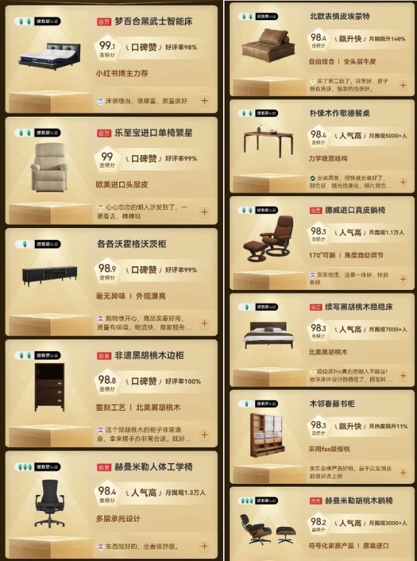 设计类家具成交额连涨3年超100% 京东“绿翡翠”战略落地发布“绿翡翠家具金榜” 