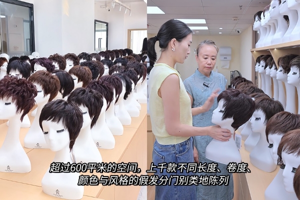 佛山白发多头发少的姐姐们必备？一款能“自己恢复造型”的假发风靡佛山 