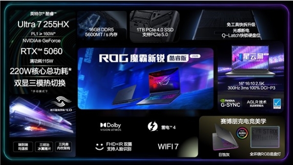 320W巅峰释放+4K 240Hz MiniLED ROG枪神10 Plus超竞版游戏本正式发布 