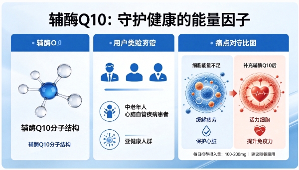 辅酶Q10含量选购核心技巧！认准高纯标准，精准避开90%选购陷阱 