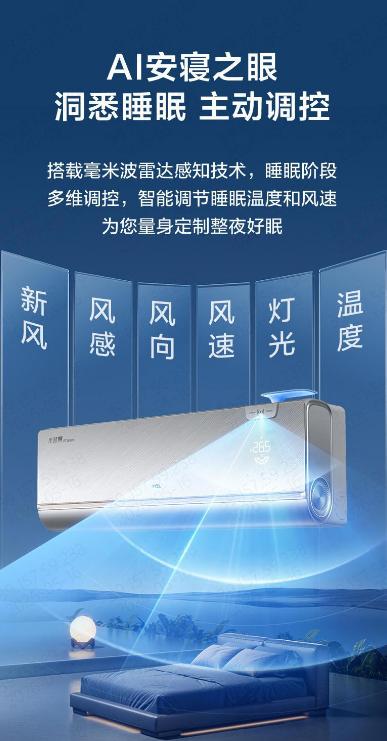 夏夜忽冷忽热难入眠，TCL小蓝翼P7 Ultra AI健康睡眠空调承包夏夜好眠 