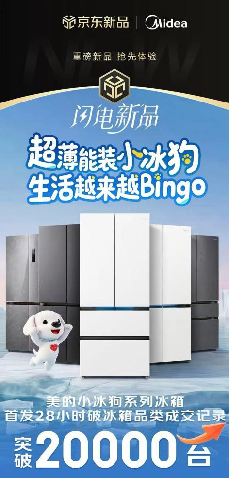 28小时销量20000台！ 美的小冰狗冰箱京东独家首发火热抢购中 