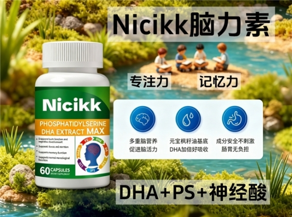长期吃补脑DHA选哪款可靠？2026养护优选添磷酯酰丝氨酸，好吸收适配全年龄 