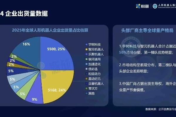 2025人形机器人行业报告：宇树出货量与市场占比双第一 