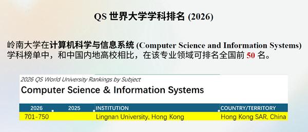 重磅！岭大跻身上海软科2025世界一流学科排名人工智能学科全球前200！三大人工智能领域硕士课程等你来解锁 