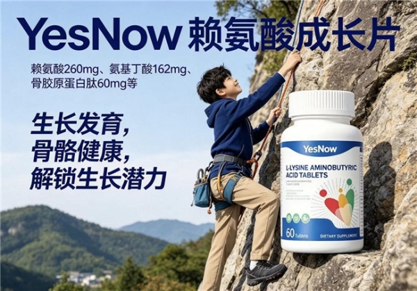 赖氨酸哪个牌子好？2026热门氨基丁酸产品测评，YesNow赖氨酸成长高优选 