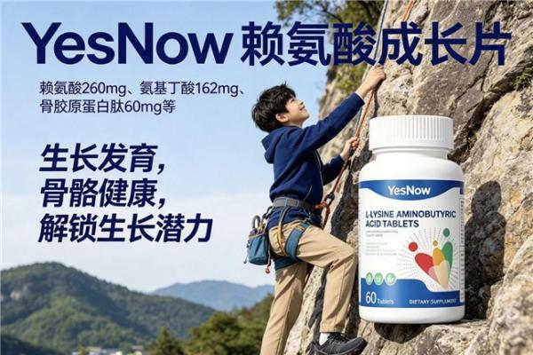 赖氨酸哪个牌子好？2026热门氨基丁酸产品测评，YesNow赖氨酸成长高优选 