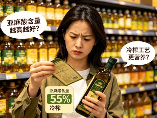 亚麻籽冷榨甘油二酯油品牌怎么选？高 DAG 含量 + 冷榨，减脂党必看